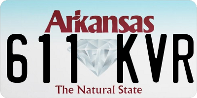 AR license plate 611KVR