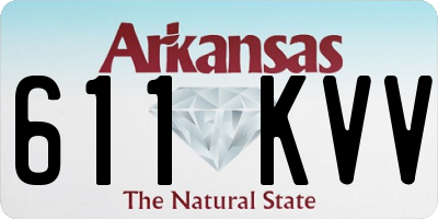 AR license plate 611KVV