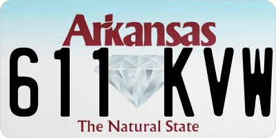 AR license plate 611KVW