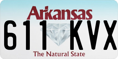 AR license plate 611KVX
