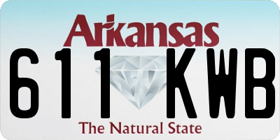 AR license plate 611KWB