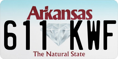 AR license plate 611KWF