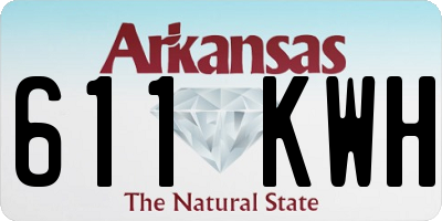 AR license plate 611KWH