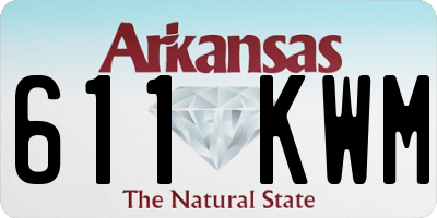 AR license plate 611KWM