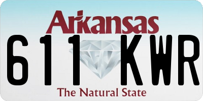 AR license plate 611KWR
