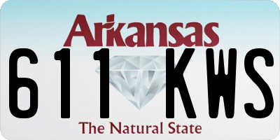 AR license plate 611KWS