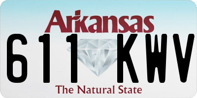 AR license plate 611KWV