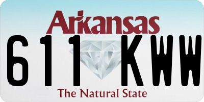 AR license plate 611KWW