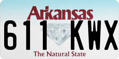 AR license plate 611KWX