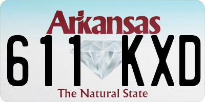 AR license plate 611KXD