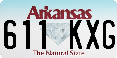 AR license plate 611KXG