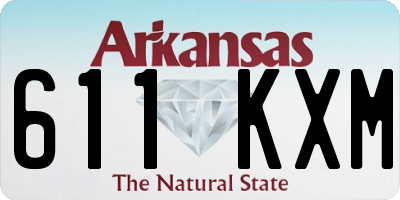 AR license plate 611KXM