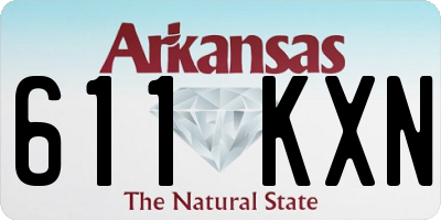 AR license plate 611KXN