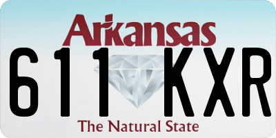 AR license plate 611KXR
