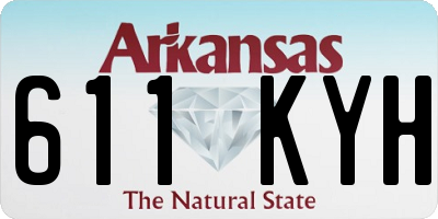 AR license plate 611KYH