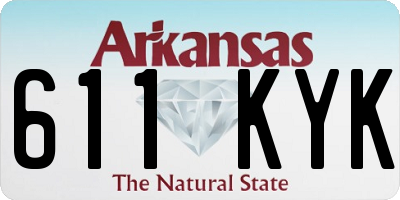 AR license plate 611KYK
