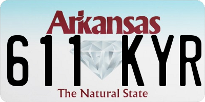 AR license plate 611KYR
