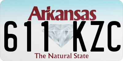 AR license plate 611KZC