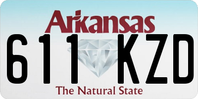 AR license plate 611KZD