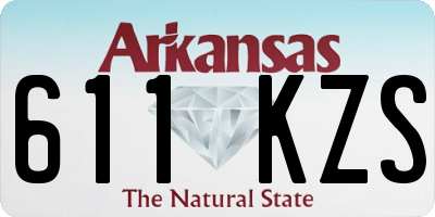 AR license plate 611KZS