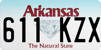 AR license plate 611KZX