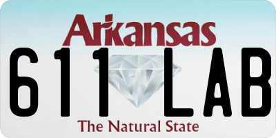 AR license plate 611LAB