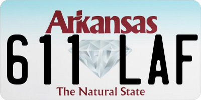 AR license plate 611LAF