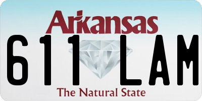 AR license plate 611LAM