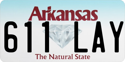 AR license plate 611LAY