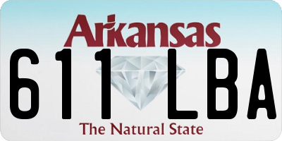 AR license plate 611LBA