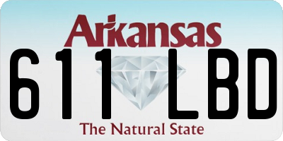 AR license plate 611LBD