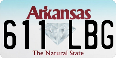 AR license plate 611LBG