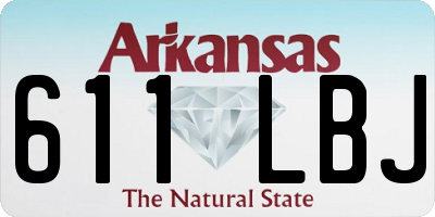 AR license plate 611LBJ