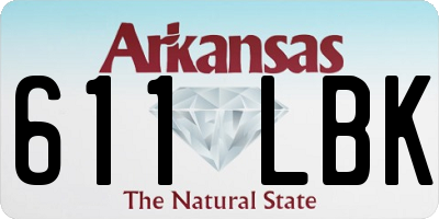 AR license plate 611LBK