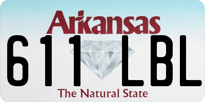 AR license plate 611LBL