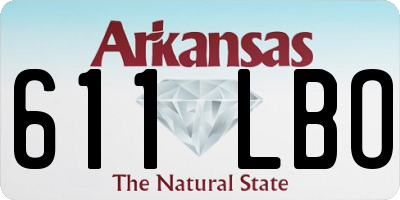 AR license plate 611LBO
