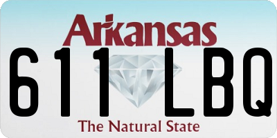 AR license plate 611LBQ