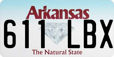 AR license plate 611LBX