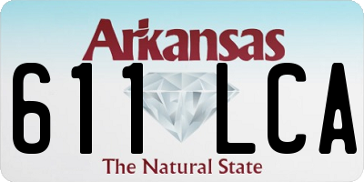 AR license plate 611LCA