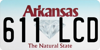 AR license plate 611LCD