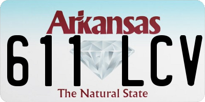 AR license plate 611LCV