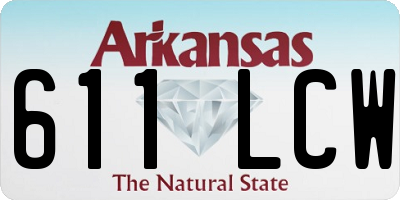 AR license plate 611LCW
