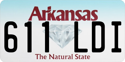 AR license plate 611LDI