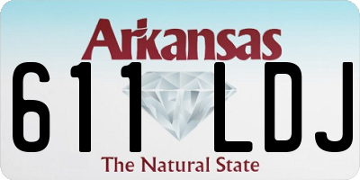 AR license plate 611LDJ