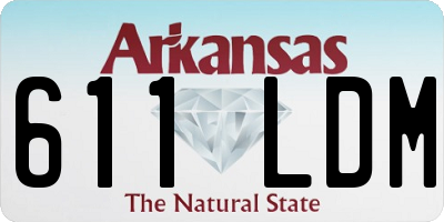 AR license plate 611LDM