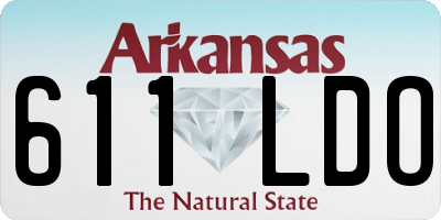 AR license plate 611LDO