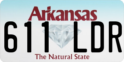 AR license plate 611LDR