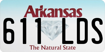 AR license plate 611LDS