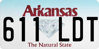 AR license plate 611LDT