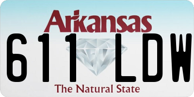 AR license plate 611LDW